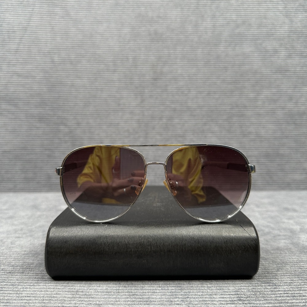 Rocawear Y2k Aviator Sunglasses Silver Textured Frame Gradient Lens R3330 SLVGY